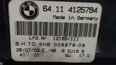 Tweedehands auto-onderdeel klimaatcontrole voor bmw serie 3 berlina (e46) 2.0 320d oem iam-referenties 64114125794  5hb00887809