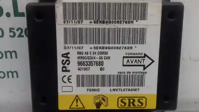 Second-hand car spare part airbag control unit for citroen c2 collection oem iam references 9663357680  401907