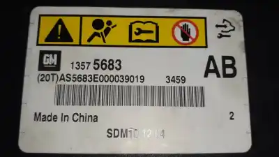 Автозапчастина б/у блок управління подушками безпеки для opel astra j lim. cosmo посилання на oem iam 13575683  