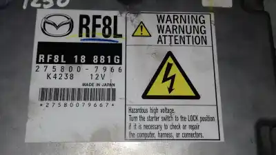 Second-hand car spare part ecu engine control for mazda 5 berl. (cr) 2.0 crtd active+ (105kw) oem iam references 2758007966 k4238 12v rf8l18881g