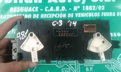 Peça sobressalente para automóvel em segunda mão comando de sofagem (chauffage / ar condicionado) por citroen c3 collection referências oem iam 770302  z8510001