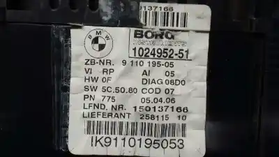 Peça sobressalente para automóvel em segunda mão quadrante por bmw serie 1 berlina (e81/e87) 118d referências oem iam 102495251 k9110195053 911019505