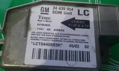 Pezzo di ricambio per auto di seconda mano centralina airbag per opel corsa c elegance riferimenti oem iam 24439954  327963935