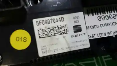 Peça sobressalente para automóvel em segunda mão comando de sofagem (chauffage / ar condicionado) por seat leon (5f1) reference referências oem iam 5f0907044d  5hb011215-10