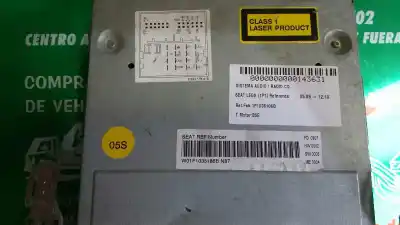 Second-hand car spare part audio system / radio cd for seat leon (1p1) reference oem iam references 1p1035186b  815 7646546366