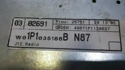 Second-hand car spare part audio system / radio cd for seat leon (1p1) reference oem iam references 1p1035186b  815 7646546366