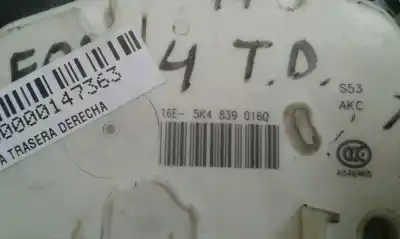 Second-hand car spare part rear right door lock for seat leon (5f1) reference oem iam references 5k4839016q  