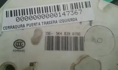 Second-hand car spare part rear left door lock for seat leon (5f1) reference oem iam references 5k4839015q  