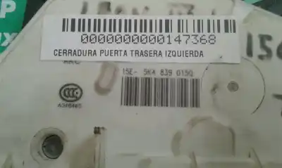 Second-hand car spare part rear left door lock for seat leon (5f1) reference oem iam references 5k4839015q  