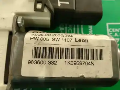 Автозапчасти б/у мотор заднего правого стекла за seat leon (1p1) reference ссылки oem iam 1k0959704n  983600332
