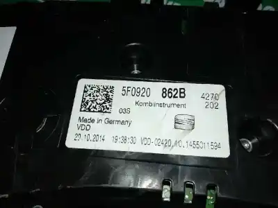 Second-hand car spare part dashboard for seat leon (5f1) reference oem iam references a2c90679900  5f0920862b