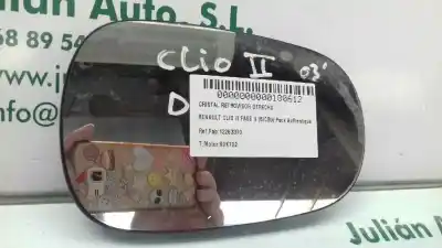 Автозапчасти б/у стекло правого зеркала за RENAULT CLIO II FASE II (B/CB0) Pack Dynamique ссылки OEM IAM 12263370  