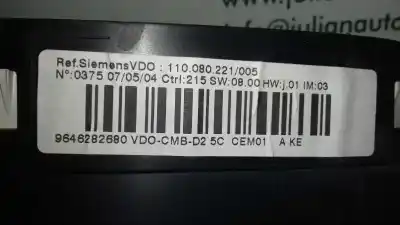 Pezzo di ricambio per auto di seconda mano pannello degli strumenti per peugeot 407 st sport riferimenti oem iam 9646282680  110080221005