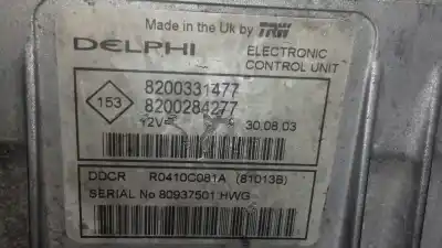 Pezzo di ricambio per auto di seconda mano centralina motore per renault clio ii fase ii (b/cb0) pack dynamique riferimenti oem iam 8200331477 80937501 8200284277