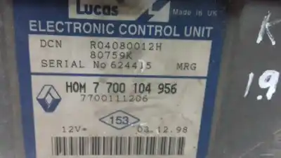 Автозапчасти б/у блок управления двигателем за renault kangoo (f/kc0) alize ссылки oem iam r04080012h 7700111206 7700104956