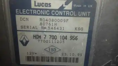 Second-hand car spare part ecu engine control for renault clio ii fase i (b/cbo) 1.9 d alize oem iam references r04080009f 7700111205 7700104956