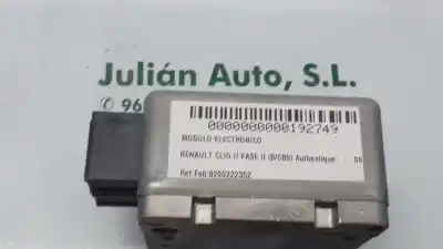 Автозапчастина б/у електронний модуль для renault clio ii fase ii (b/cb0) authentique посилання на oem iam 8200222352 99119104 6900000427