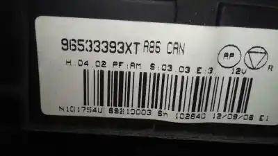 Peça sobressalente para automóvel em segunda mão comando de sofagem (chauffage / ar condicionado) por citroen c3 1.4 16v sensodrive x-tr referências oem iam 96533393xt  