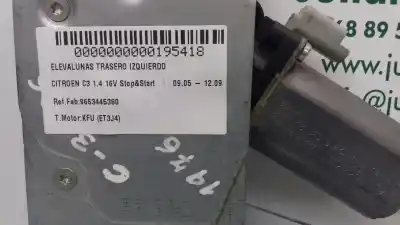 Second-hand car spare part rear left window regulator for citroen c3 1.4 16v sensodrive x-tr oem iam references 9653445380  0130821411