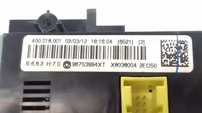 Peça sobressalente para automóvel em segunda mão comando de sofagem (chauffage / ar condicionado) por citroen ds3 style referências oem iam 96753994xt  