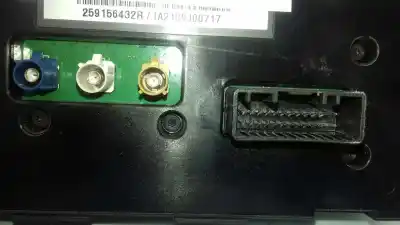 Second-hand car spare part multifunction display for renault clio iii authentique oem iam references 259156432r  259156432r