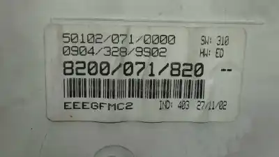 Автозапчасти б/у приборная доска за renault scenic rx4 (ja0) 1.9 dci diesel cat ссылки oem iam 8200071820  09043080096