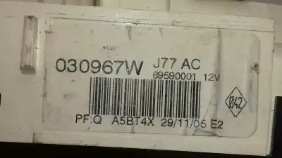 Peça sobressalente para automóvel em segunda mão comando de sofagem (chauffage / ar condicionado)  por renault clio iii confort dynamique referências oem iam 030967w  69597003