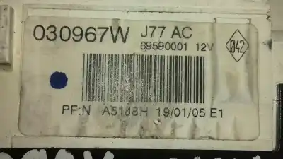 Second-hand car spare part heating / air conditioning control panel for renault modus confort dynamique oem iam references 030967w  69597003