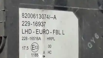 Second-hand car spare part left headlight for renault modus confort dynamique oem iam references 8200613074  