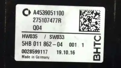 İkinci el araba yedek parçası iklim kontrolü için smart forfour basis (66kw) (453.044) oem iam referansları a4539051100  275107477r