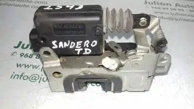 Peça sobressalente para automóvel em segunda mão fechadura da porta traseira direita por dacia sandero básico referências oem iam 8200735246  