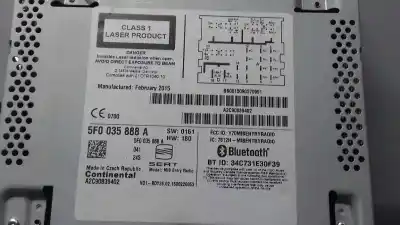 Peça sobressalente para automóvel em segunda mão sistema de áudio / rádio cd por seat leon st (5f8) reference referências oem iam 5f0035888a  a2c90839402