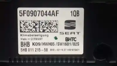Pezzo di ricambio per auto di seconda mano controllo climatico per seat leon (5f1) reference riferimenti oem iam 5f0907044af 5f0858060g 5hb011215