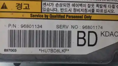 Second-hand car spare part airbag control unit for chevrolet matiz s oem iam references 96801134  96801174