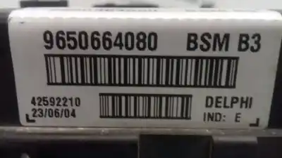 Peça sobressalente para automóvel em segunda mão caixa de fusíveis e relés por peugeot 307 (s1) xt referências oem iam 9650664080  bsm b3