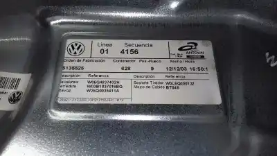 İkinci el araba yedek parçası ön sag pencere regülatörü için volkswagen polo (9n1) highline oem iam referansları 6q4837402h  6q2959801a