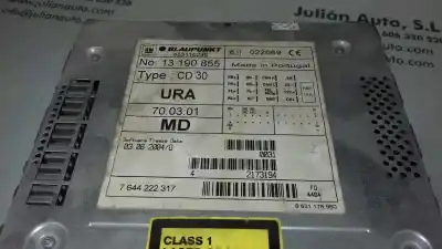 Peça sobressalente para automóvel em segunda mão sistema de áudio / rádio cd por opel meriva cosmo referências oem iam 7644222317  13190855