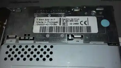 Peça sobressalente para automóvel em segunda mão sistema de áudio / rádio cd por opel meriva cosmo referências oem iam 7644222317  13190855