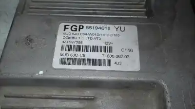 Second-hand car spare part ecu engine control for opel combo edition blue line oem iam references 55194018  4z4s9y39e