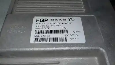 Second-hand car spare part ecu engine control for opel combo familiar oem iam references 55194018yu  7160006204