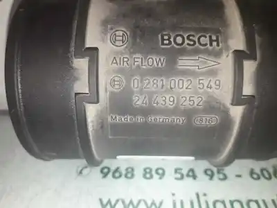 Peça sobressalente para automóvel em segunda mão medidor de massa de ar por opel combo familiar referências oem iam 0281002549  24439252