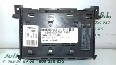 Pièce détachée automobile d'occasion écran multifonctions pour opel zafira b cosmo références oem iam 13275085  565412769