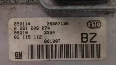 Автозапчасти б/у блок управления двигателем за opel corsa c comfort ссылки oem iam 0261206074  09115112
