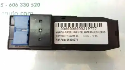 Peça sobressalente para automóvel em segunda mão botão / interruptor elevador vidro dianteiro esquerdo por chevrolet tacuma se referências oem iam 96190771 96206611 96190775