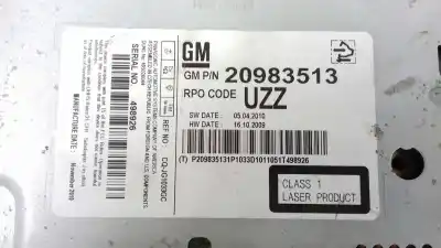 Second-hand car spare part audio system / radio cd for opel astra j lim. enjoy oem iam references 20983513  498926