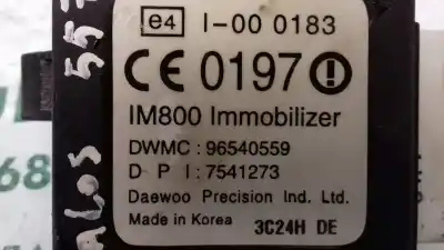 Peça sobressalente para automóvel em segunda mão centralina de ignição imobilizador por daewoo kalos 1.2 se referências oem iam 96540559  7541273