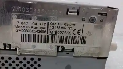 Pezzo di ricambio per auto di seconda mano impianto audio / radio cd per opel corsa c enjoy riferimenti oem iam 7647104317  13188892