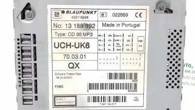 Pezzo di ricambio per auto di seconda mano impianto audio / radio cd per opel corsa c enjoy riferimenti oem iam 7647104317  13188892