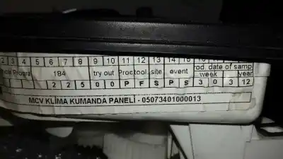 Second-hand car spare part heating / air conditioning control panel for citroen nemo sx plus oem iam references 05073401000013  