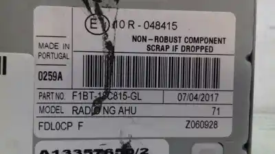 Peça sobressalente para automóvel em segunda mão sistema de áudio / rádio cd por ford focus lim. trend referências oem iam 10r048415 z060928 f1bt18c815gl